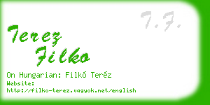 terez filko business card
