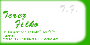 terez filko business card